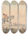 Triptych art skateboard deck of Samuel Howitt The Check_1 by Samuel Howitt (1756-1822)