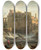 Triptych art skateboard deck of Claudejoseph Vernet View Oftivoli by Claude Joseph Vernet (1714-1789)