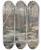 Triptych art skateboard deck of Frederik Collett Spring At Mesna by Frederik Collett (1839-1914)
