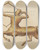 Triptych art skateboard deck of James Mclellan Centaur Weather Vane by James Mclellan