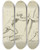 Triptych art skateboard deck of Peter Paul Rubens Two Figures Straining Against A Post by Peter Paul Rubens (1577-1640)