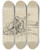 Triptych art skateboard deck of Honor Daumier Centaur Carrying Off A Woman by Honore Daumier (1808-1879)