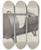 Triptych art skateboard deck of Samuel Fineman Roasing Oven by Samuel Fineman