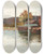 Triptych art skateboard deck of Robert Gemmell Hutchison Complete Anglers by Robert Gemmell Hutchison (1855-1936)