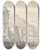 Triptych art skateboard deck of Thomas Wijck Fortified Buildings Rising Steeply From A River Bank With Boat Centre And Distant Mountains by Thomas Wijck (1616-1677)