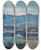 Triptych art skateboard deck of Anton Faistauer Salzburger Abendlandschaft by Anton Faistauer (1887-1930)