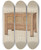 Triptych art skateboard deck of Harold Merriam Hadley Chest_2 by Harold Merriam