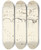 Triptych art skateboard deck of Edvard Weie Udsigt Fra Et Vindue Ved Lungarnoen Over Floden Mod Santo Spirito Og San Miniatohjderne Firenze_2 by Edvard Weie (1879-1943)