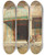 Triptych art skateboard deck of Alberto Pasini Outside The Mosque_2 by Alberto Pasini (1826-1899)
