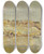 Triptych art skateboard deck of Adolphe Monticelli Coastal Mountains by Adolphe Monticelli (1824-1886)