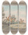 Triptych art skateboard deck of Samuel Howitt Full Cry_1 by Samuel Howitt (1756-1822)