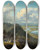 Triptych art skateboard deck of Victor De Grailly The Oxbow Seen From Mount Holyoke by Victor de Grailly (1804-1889)