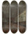 Triptych art skateboard deck of Francesco Guardi Pope Pius Vi Descending The Throne To Take Leave Of The Doge In The Hall Of Ss Giovanni E Paolo 1782 by Francesco Guardi (1712-1793)
