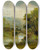 Triptych art skateboard deck of Edward Mitchell Bannister Train by Edward Mitchell Bannister (1828-1901)