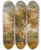 Triptych art skateboard deck of James Ward An Oak Tree In Richmond Park With A Herd Of Fallow Deer Beside It by James Ward (1769-1859)