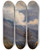 Triptych art skateboard deck of Thomas Fearnley View From Grindelwald In Switzerland by Thomas Fearnley (1802-1842)