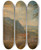 Triptych art skateboard deck of Herman Saftleven Berglandschap Met Boerderij by Herman Saftleven (1609-1685)
