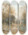 Triptych art skateboard deck of Robert Russ Early Spring Penzinger Au by Robert Russ (1847-1922)