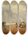Triptych art skateboard deck of Joseph Mallord William Turner The Fish Market At Hastings Beach by Joseph Mallord William Turner (1775-1851)
