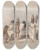 Triptych art skateboard deck of David Roberts Nubian Women At Kortie On The Nile by David Roberts (1796-1864)