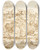 Triptych art skateboard deck of Giovanni Francesco Grimaldi Landscape With River And Figures by Giovanni Francesco Grimaldi (1606-1680)