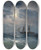 Triptych art skateboard deck of Ivan Konstantinovich Aivazovsky The Brig Mercury In Moonlight by Ivan Konstantinovich Aivazovsky (1817-1900)