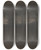 Triptych art skateboard deck of Herbert Crowley A Dark Landscape by Herbert Crowley (1873-1937)