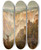 Triptych art skateboard deck of Thomas Hill The Grand Canyon Of The Yellowstone by Thomas Hill (1829-1908)