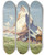 Triptych art skateboard deck of Hans Maurus Matterhorn Und Riffelsee_2 by Hans Maurus (1901-1942)
