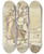 Triptych art skateboard deck of Eugen Klimsch Zwei Franzsische Soldaten In Ruland by Eugen Klimsch (1839-1896)