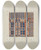 Triptych art skateboard deck of Cornelius Christoffels Coverlet_30 by Cornelius Christoffels (1879-1960)
