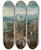 Triptych art skateboard deck of Braunschweiger Monogrammist Calvary Golgotha by Braunschweiger Monogrammist (----16-)