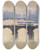 Triptych art skateboard deck of Joseph Pennell Out Of My London Window Dome And Spires And Chimneys Mist And Smoke by Joseph Pennell (1857-1926)