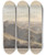 Triptych art skateboard deck of Thomas Daniell Oriental Scenery Pl25 by Thomas Daniell (1749-1840)