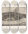 Triptych art skateboard deck of Louis Agassiz Recherches Sur Les Poissons Fossiles Pl220 by Louis Agassiz (1807-1873)