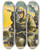 Triptych art skateboard deck of Roland Davies A Motorcycle Detachment Of The British Army Armed With Tommy Guns by Roland Davies (1904-1993)