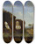 Triptych art skateboard deck of Herman Van Swanevelt A Roman View Of The Ruins Of The Temple Of Venus And Rome With The Colosseum And The Arch Of Constan by Herman Van Swanevelt (1600-1655)