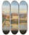 Triptych art skateboard deck of Johan Christian Dahl View Over The Elbe And The Barracks by Johan Christian Dahl (1788-1857)