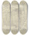 Triptych art skateboard deck of Johann Wilhelm Schirmer Waldinneres Unten Rechts Zwei Karikierte Mnnliche Profilkpfe by Johann Wilhelm Schirmer (1807-1863)