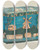 Triptych art skateboard deck of Jessie M Youngs Bandbox Or Hat Box by Jessie M Youngs