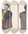 Triptych art skateboard deck of William O Fletcher Tammany Toy Bank by William O Fletcher