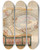 Triptych art skateboard deck of Julesedmondcharles Lachaise Design For A Ceiling In Baroque Style With A Central Panel In Trompe Loeil by Jules-Edmond-Charles Lachaise (1897)