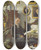 Triptych art skateboard deck of Paul Fischer Kunstnerens Familie by Paul Fischer (1860-1934)