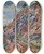 Triptych art skateboard deck of Vclav Pla Landscape Near Pyel by Vclav pla (1885-1946)