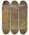 Triptych art skateboard deck of Ludvig Find The Garden Of Institution Des Sourdsmuets by Ludvig Find (1869-1945)