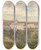 Triptych art skateboard deck of Josef Hger Eichhorn Castle At Evening by Josef Hoger (1801-1877)