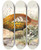 Triptych art skateboard deck of Joseph Smit Phasianus Insignis by Joseph Smit (1836-1929)