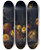 Triptych art skateboard deck of Tommaso Realfonso Still Life With Pomegranates Apples Pears Grapes Figs And Birds by Tommaso Realfonso (1677-1743)