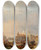 Triptych art skateboard deck of Edward Pritchett Santa Maria Della Salute Viewed From St Marks by Edward Pritchett (1828-1864)