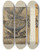 Triptych art skateboard deck of Michael Lauretano Bandbox Paper by Michael Lauretano